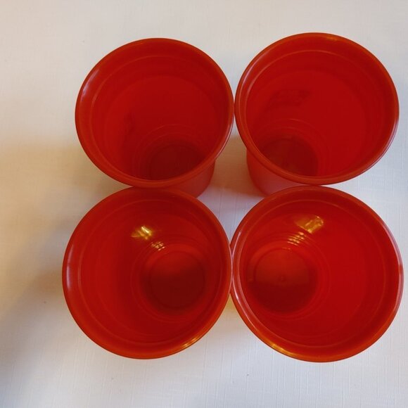 FUN JACK ASTOR'S RED Pint Cups Reusable Beer Cups Red Solo Look Lot of 4 - Picture 4 of 4